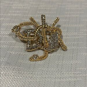 Fashion Jewelry Gold and Silver Brooch